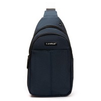 Мужская тканевая сумка-слинг Lanpad 83030 blue