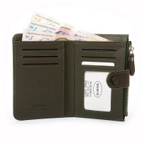 Женский кожаный кошелек Classik  DR. BOND WN-23-17 green