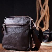 Мужская кожаная сумка через плечо Vintage 20687 