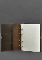 Кожаный блокнот на кольцах (софт-бук) BlankNote 9.0 в мягкой коричневой обложке BN-SB-9-SOFT-O