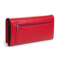 Женский кожаный кошелек BR DR. BOND W501-4 red-black