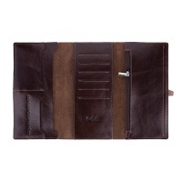 Портмоне из натуральной кожи Hi Art WP-08br Crystal Brown Silk