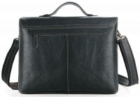 Мужской кожаный черный портфель Vintage 14248