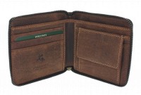 Мужской кошелек Visconti BULLET 702 OIL TAN из натуральной кожи
