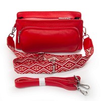 Женская кожаная сумка ALEX RAI 2051-9 red