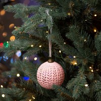 Шар новогодний Yes! Fun d-10 см, розовый 973852