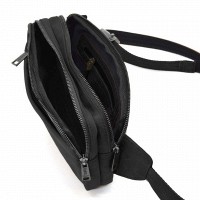 Мужская кожаная сумка бананка, сумка напоясная TARWA RA-0704-3md