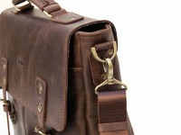 Кожаный мужской коричневый портфель TARWA rс-3960-4lx