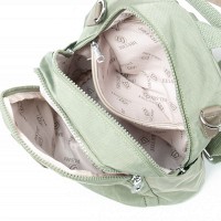 Женский тканевый рюкзак Jielshi MZ-917 d.green