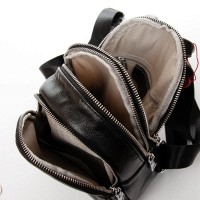 Женская кожаный рюкзак ALEX RAI 2058-9 black
