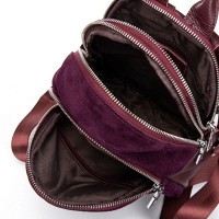 Женский замшевый рюкзак ALEX RAI 2058 red