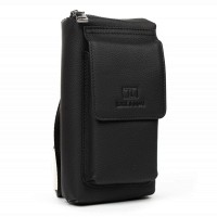 Мужская кожаная сумка через плечо BRETTON 407-174 black