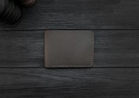 Мужской кожаный бумажник ручной работы VOILE коричневый mw10-brn