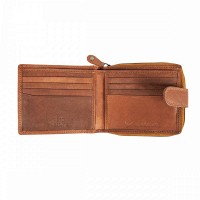 Кожаный мужской кошелек Ridgeback JBNC43MN Tan (Рыжий)