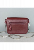 Женская кожаная сумка The Wings Yoko бордовая флотар TW-YOKO-MARS-FLO