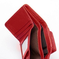 Женский кожаный кошелек Bright DR. BOND WS-403 red