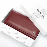 Женский кожаный кошелек Bright DR. BOND W46-2 wine red