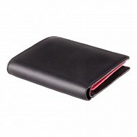 Кожаное мужское портмоне Visconti bd22 bk/rd/or