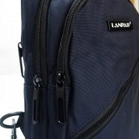 Мужская тканевая сумка-слинг Lanpad 82084 blue