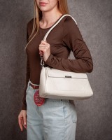 Женская кожаная сумка ALEX RAI 8721-9 white