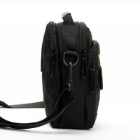 Мужская небольшая сумка через плечо и пояс Lanpad 82065 black