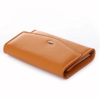 Женский кожаный кошелек Classik  DR. BOND WN-23-18 yellow