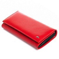 Женский кожаный кошелек BR DR. BOND W501-4 red-black