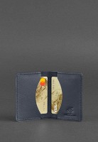 Кожаный кард-кейс BlankNote 6.0 темно-синий bn-kk-6-navy-blue