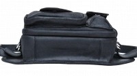 Кожаная мужская черная сумка на пояс Tarwa ra-1560-4lx