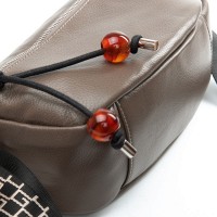 Женская кожаная сумка классическая ALEX RAI 93038 khaki