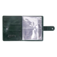Кожаный картхолдер Hi Art «Mehendi Classic» CH-06 Crystal Green