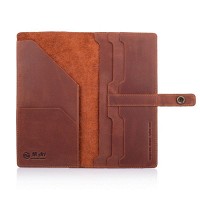 Тревел-кейс из кожи Hi Art TC-01 Mehendi Art коньячный