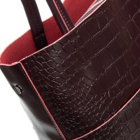 Женская кожаная сумка ALEX RAI 9384-1 bordo