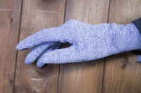 Перчатки сенсорные женские трикотажные синий меланж 5171-5s3 L