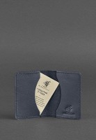 Кожаный кард-кейс BlankNote 6.0 темно-синий bn-kk-6-navy-blue
