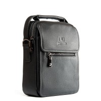 Мужская кожаная сумка через плечо BRETTON 9027-3D black
