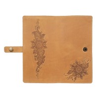 Тревел-кейс из кожи Hi Art TC-01 Shabby Honey Mehendi Classic