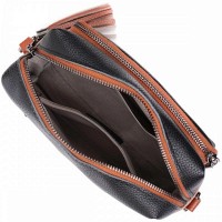 Молодежная женская кожаная сумка через плечо Vintage 22588 