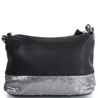 Сумка-клатч черная женская из качественного кожзаменителя MUGLER