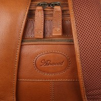 Мужской кожаный рюкзак Ashwood 8144 Tan (Рыжий)