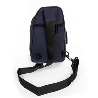 Мужская тканевая сумка-слинг Lanpad 86803 blue мал
