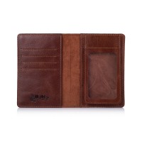 Обложка-органайзер для документов из кожи HiArt PC-03 Mehendi Classic коньячная