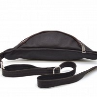 Кожаная коричневая сумка на пояс Tarwa fc-3005-4lx
