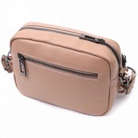 Молодежная женская кожаная сумка через плечо Vintage 22637 