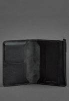 Мужское кожаное портмоне 2.0 черное краст  BN-PM-2-G