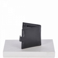 Мужской кожаный кошелек Ashwood 1222 VT Black