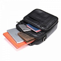 Мужская кожаная сумка через плечо Vintage 20347 