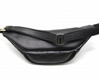 Кожаная черная сумка на пояс TARWA ga-3036-4lx