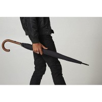 Зонт-трость полуавтомат Fulton Mayfair-1 G894 - Black (Черный)