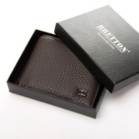 Мужской кожаный кошелек BE BRETTON 208-0617 brown